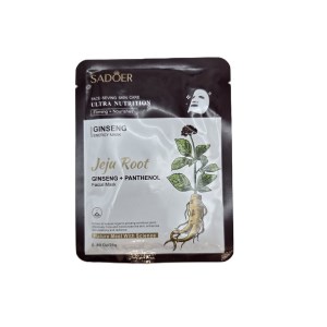 ماسک ورقه ای رایحه ی GINSENG+PANTHENOL برند SADORE