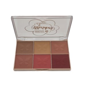 پالت رژ گونه شش رنگ QUEEN MINI مربعی شماره 2
