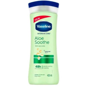 لوسیون بدن وازلین Aloe Soothe سبز 400 میل