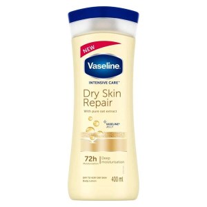لوسیون بدن وازلین Dry skin Repair زرد 400 میل