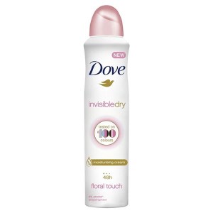 اسپری خوشبو کننده بدن داو رایحه invisible dry 100 صورتی حجم 250 میل